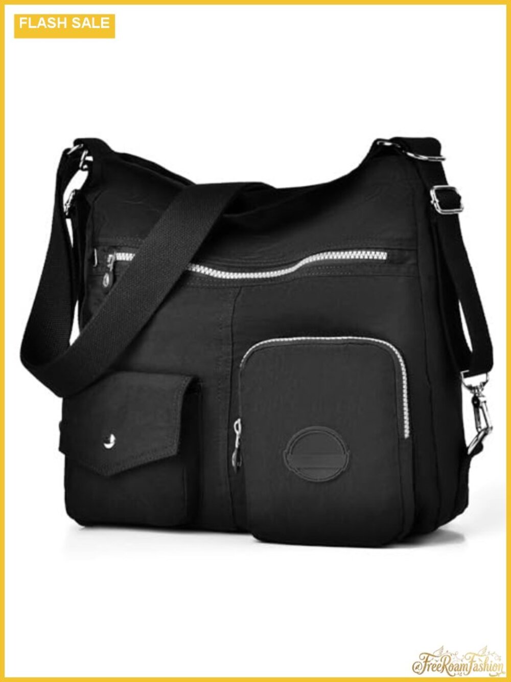 Large Nylon Hobo Purse Shoulder Crossbody Bag Convertible Backpack with RFID